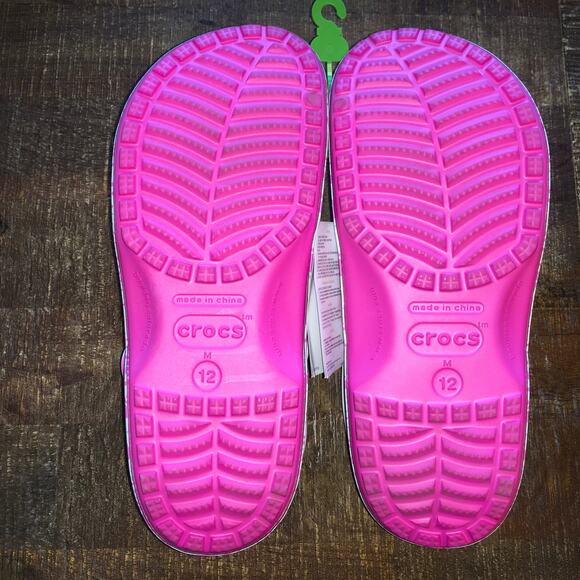 NEW Crocs x Barbie Classic Clog Mens 12 Electric Hot Pink Barbiecore Comfort NWT main image 9